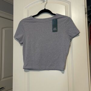 Wild Fable Heather Gray Crop Top
